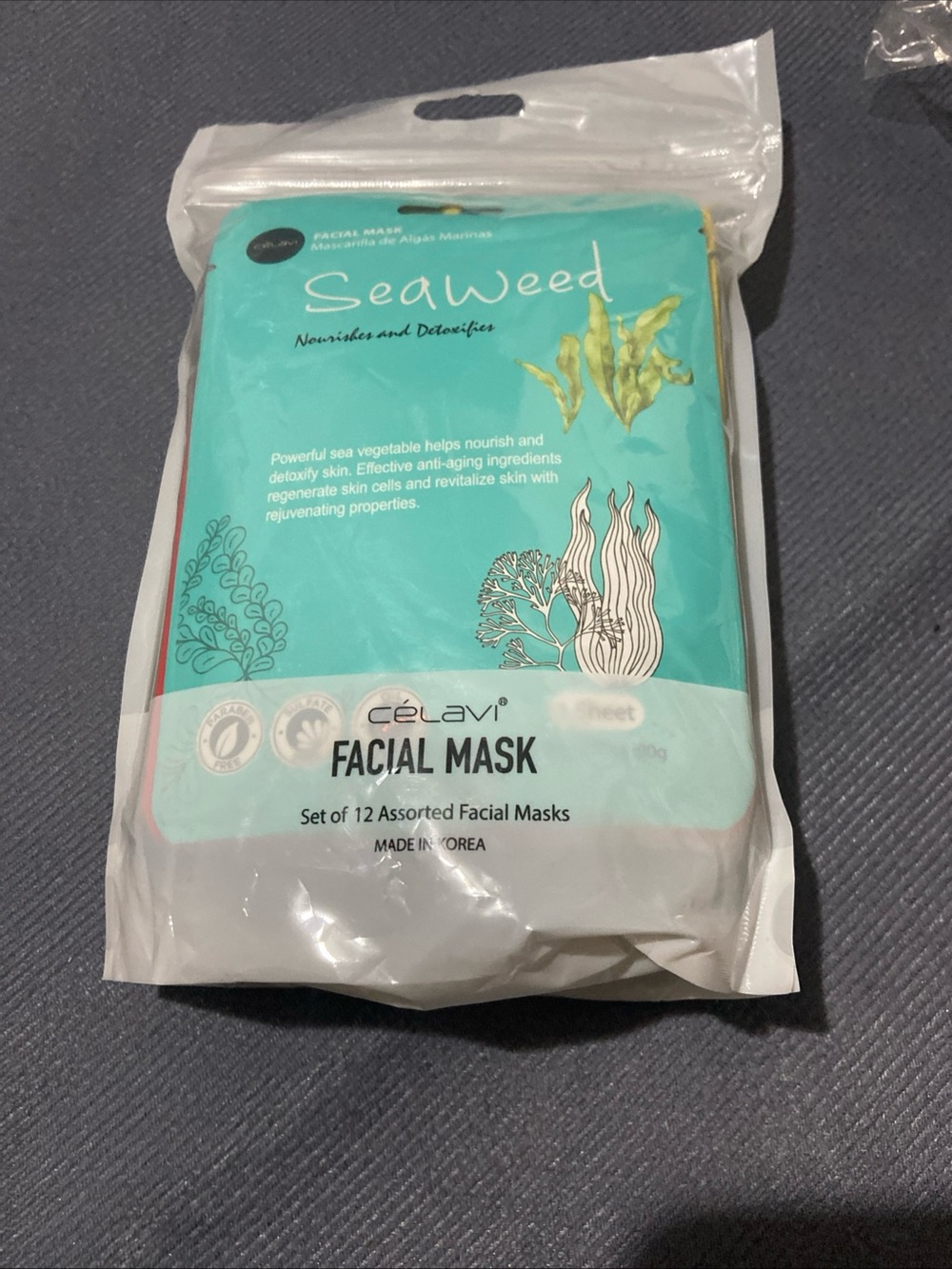 Celavi Facial Mask | Set of 12 Assorted Masks